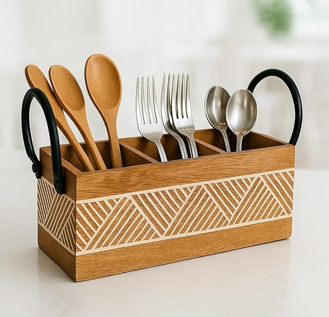 Wooden Spoon Holder